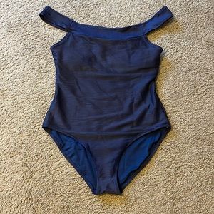 NWOT Ladies One Pc Swim, Old Navy, Navy Blue Sz 16 XL